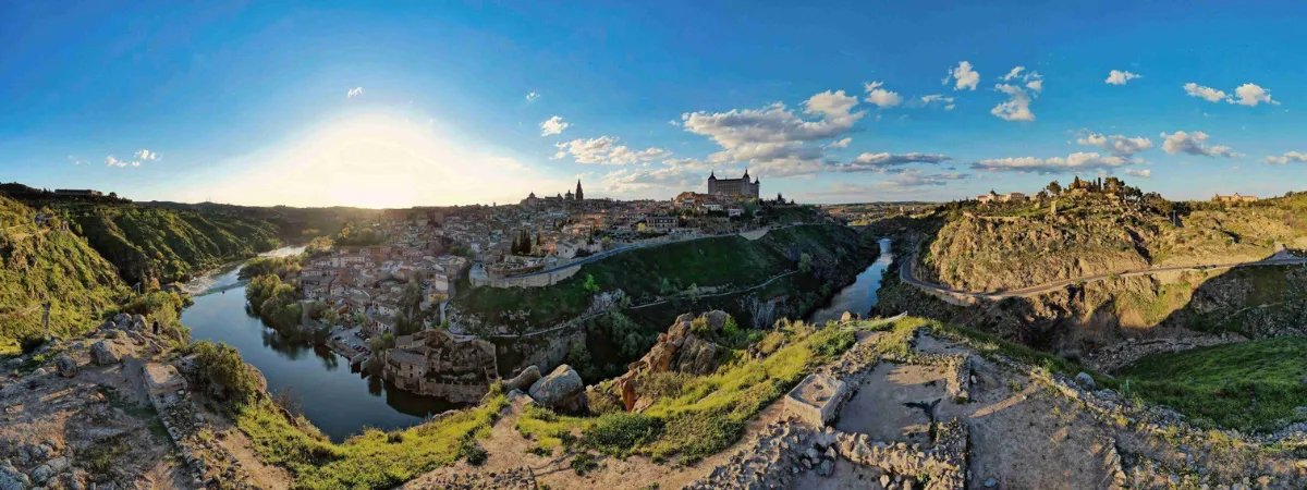 toledo-panoramica-bodas-con-drones Panonamica de Toledo al atardecer