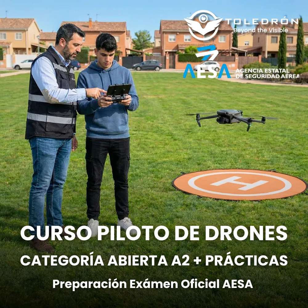 Curso Drones A2 Prácticas Título Oficial AESA Toledrón