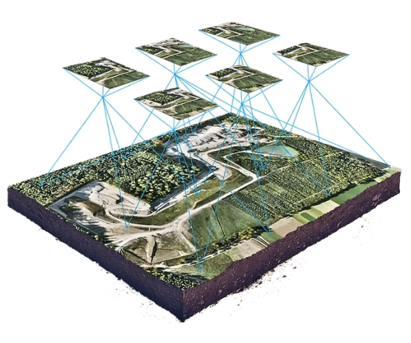 Modelo 3d con drones para topografia